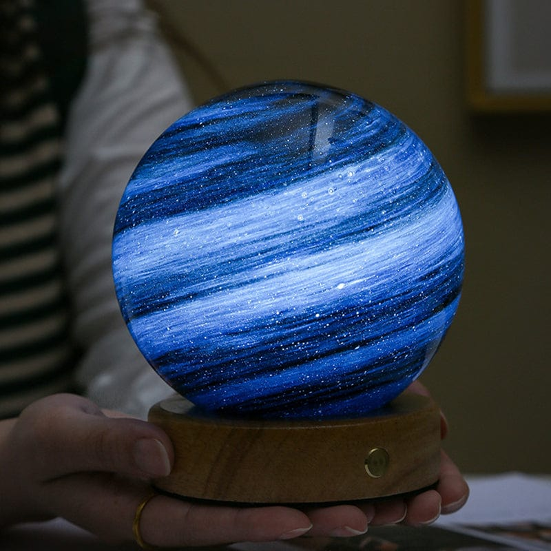 Modern Glass Moon Globe Table Lamp with Three Sizes | Vexlino