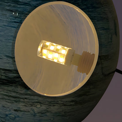 Modern Glass Moon Globe Table Lamp with Three Sizes | Vexlino