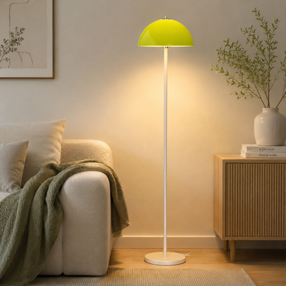 Modern Glass Shade Floor Lamp For Bedroom Living | Kelvian