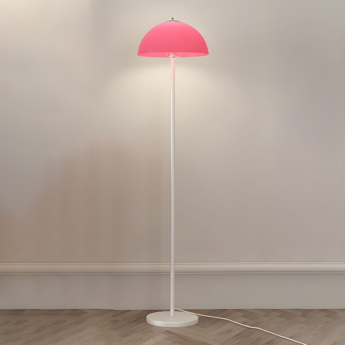 Modern Glass Shade Floor Lamp For Bedroom Living | Kelvian