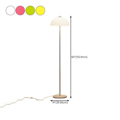 Modern Glass Shade Floor Lamp For Bedroom Living | Kelvian