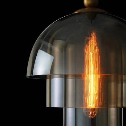Modern Glass Shade Pendant Light with Layered Design | Norquix