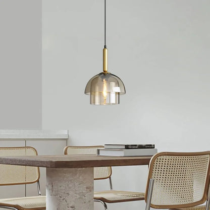 Modern Glass Shade Pendant Light with Layered Design | Norquix