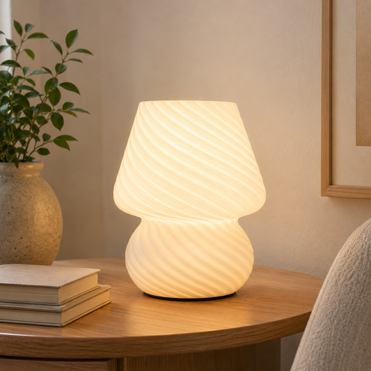 Modern Glass Shade Table Lamp For Living Room Decor | Xenvara
