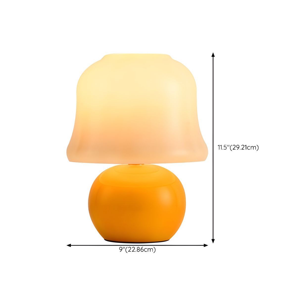 Modern Glass Shade Table Lamp For Living Room Decor | Xenvara