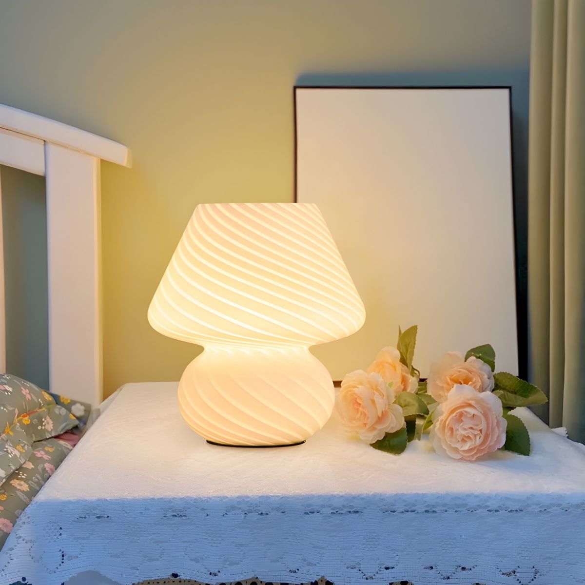 Modern Glass Shade Table Lamp For Living Room Decor | Xenvara