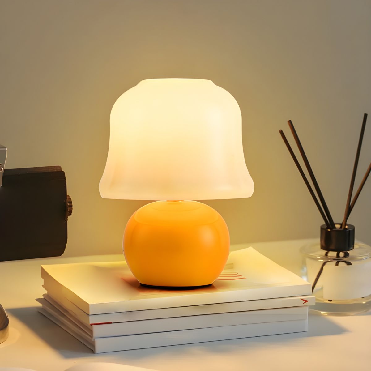 Modern Glass Shade Table Lamp For Living Room Decor | Xenvara