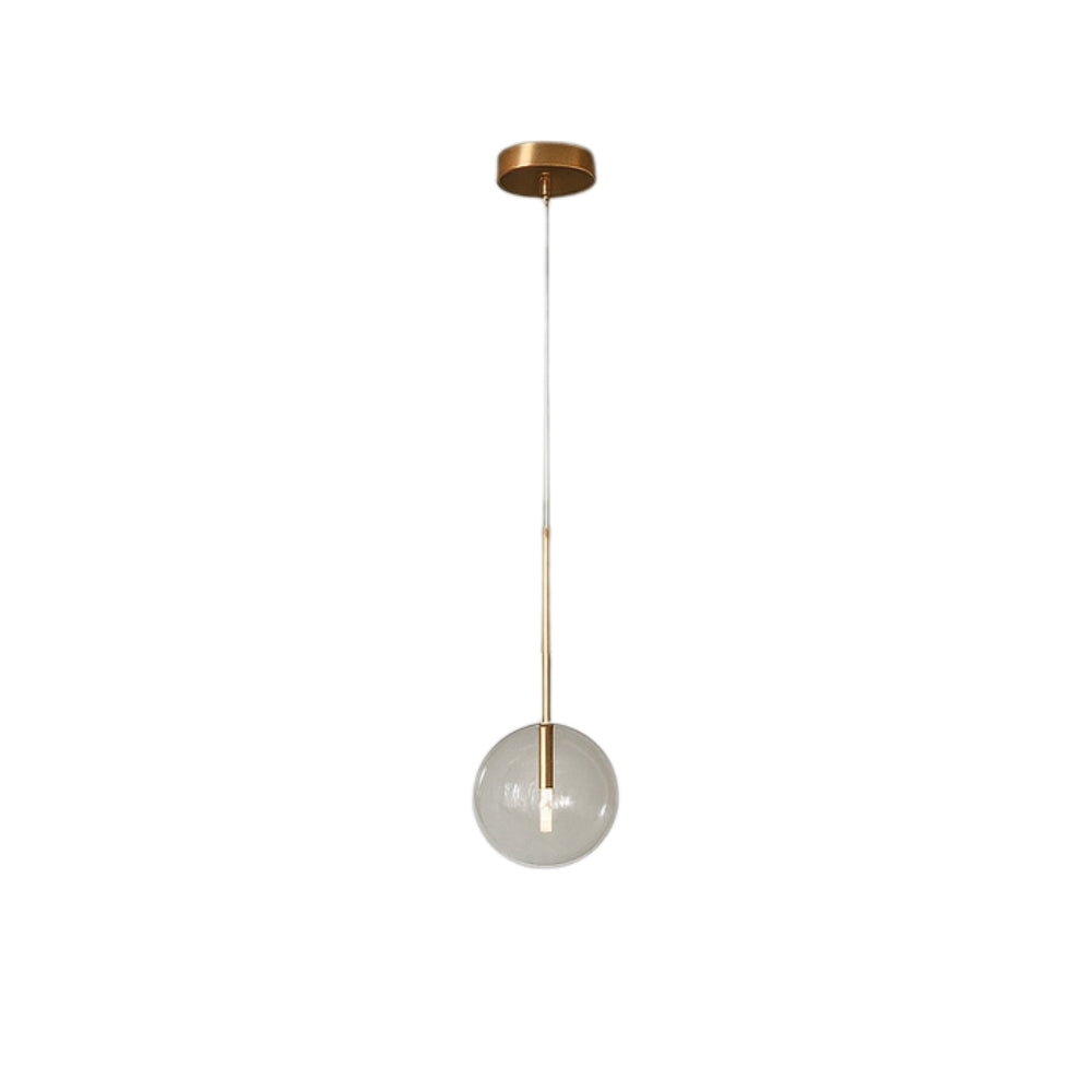 Modern Glass Sphere Pendant Light with Adjustable Height | Nuvaire