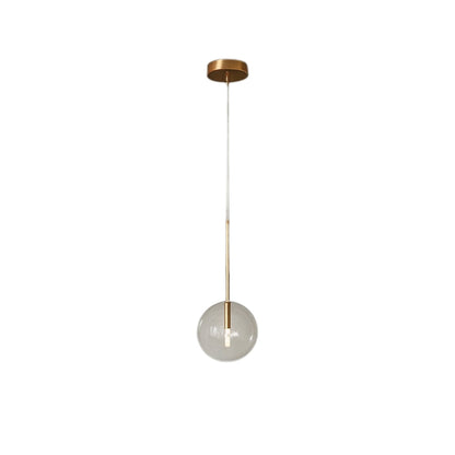 Modern Glass Sphere Pendant Light with Adjustable Height | Nuvaire