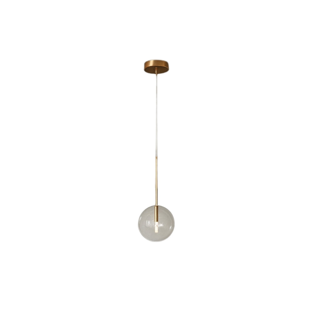 Modern Glass Sphere Pendant Light with Adjustable Height | Nuvaire