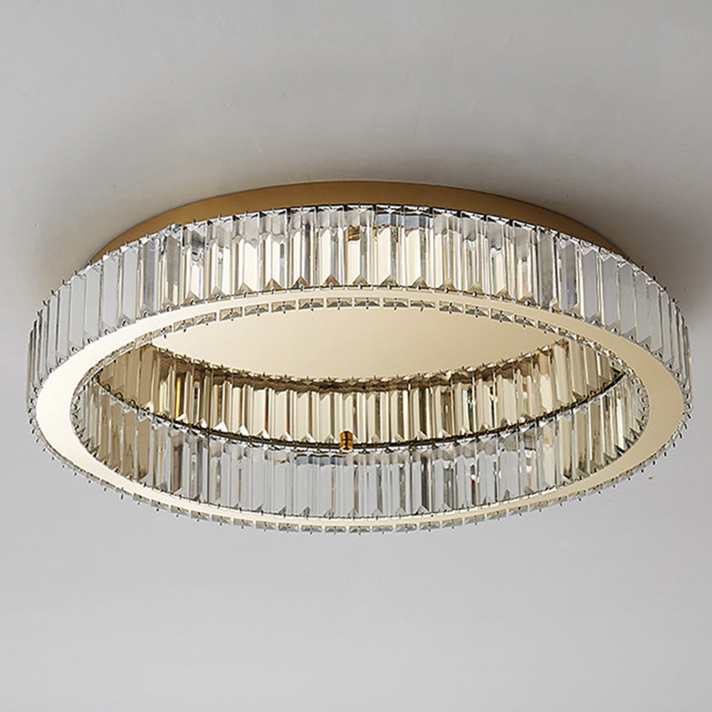 Modern Gold Crystal Ceiling Light Fixture | Lunviro