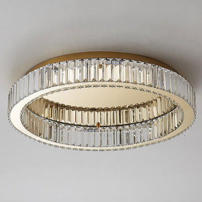 Modern Gold Crystal Ceiling Light Fixture | Lunviro