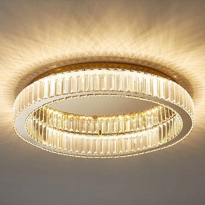 Modern Gold Crystal Ceiling Light Fixture | Lunviro