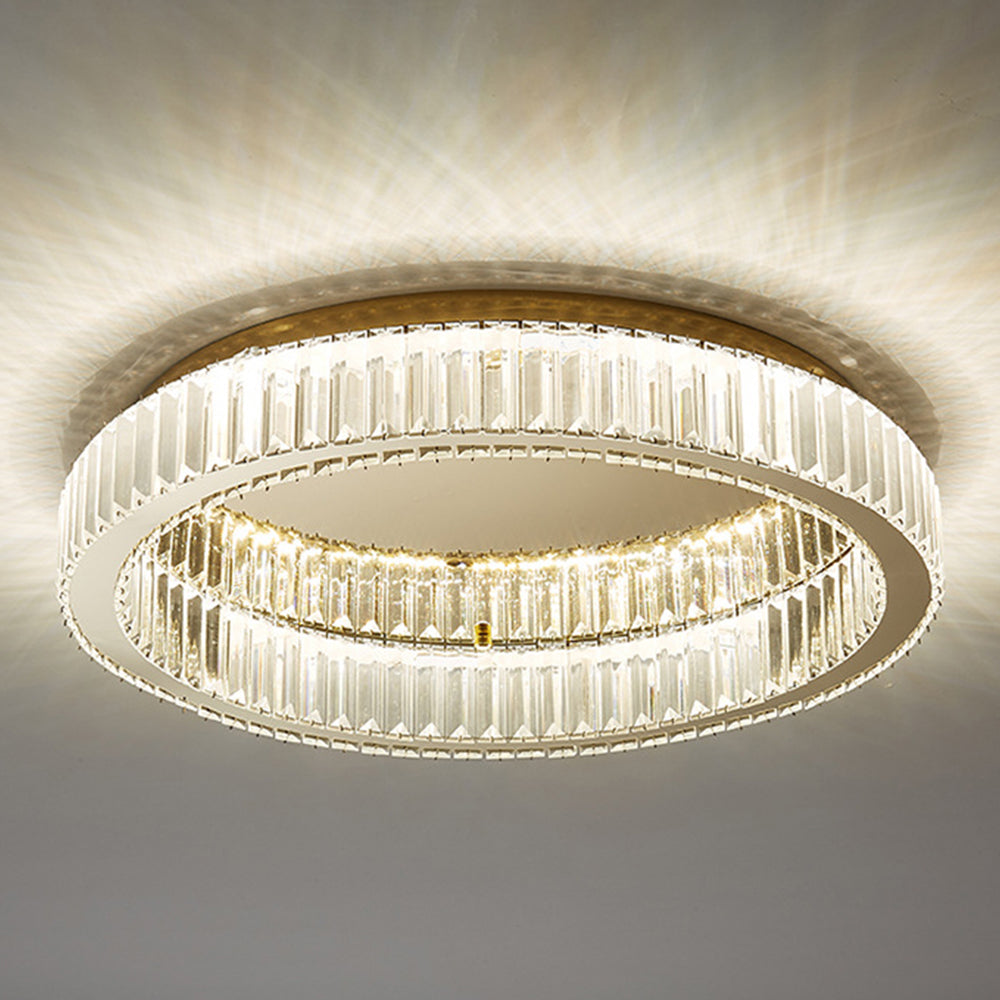 Modern Gold Crystal Ceiling Light Fixture | Lunviro