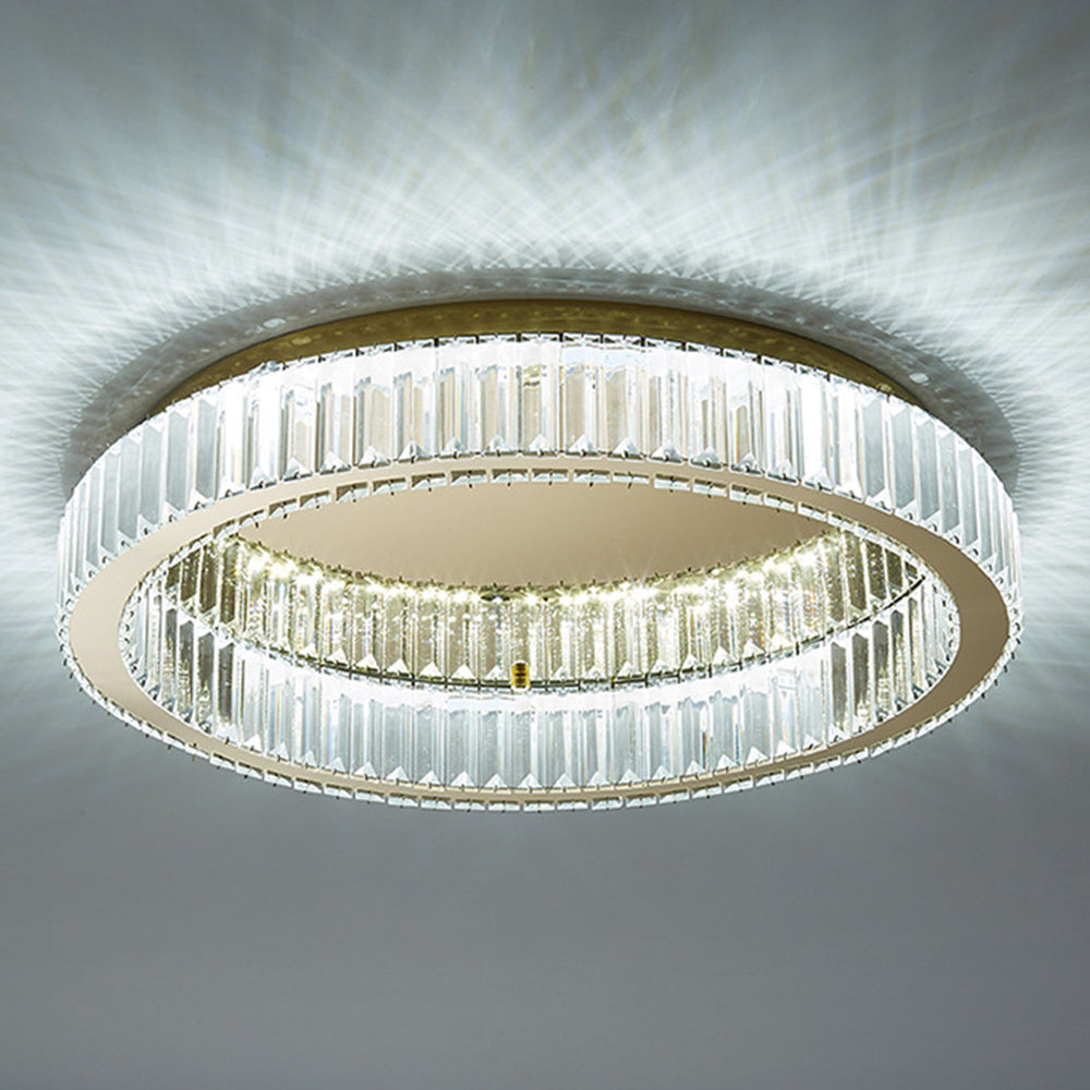Modern Gold Crystal Ceiling Light Fixture | Lunviro