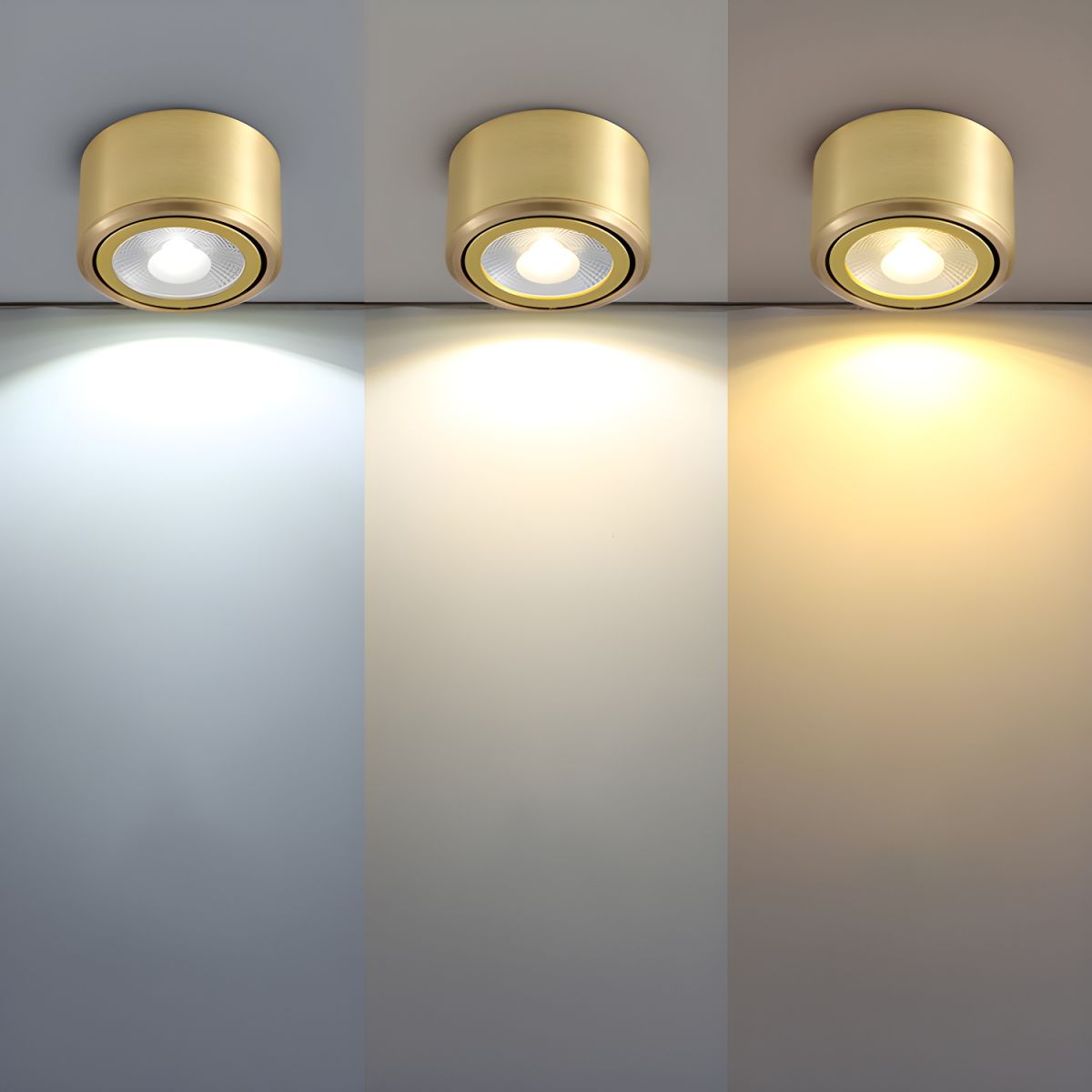 Modern Gold LED Flush Mount Ceiling Light Fixture | Lamane