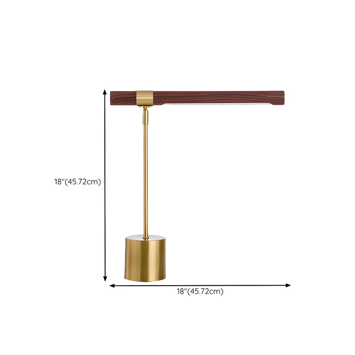 Modern Gold LED Table Lamp with Acrylic Shade | Delvoro