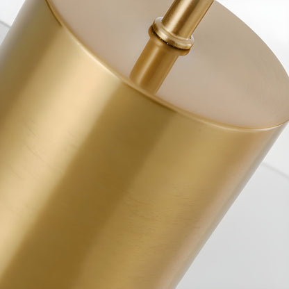 Modern Gold LED Table Lamp with Acrylic Shade | Delvoro