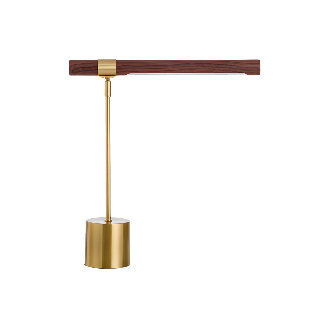 Modern Gold LED Table Lamp with Acrylic Shade | Delvoro