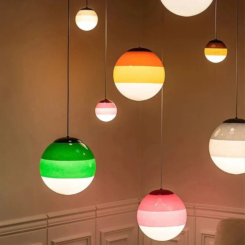 Modern Gradient Glass Pendant Light With Ambient Glow | Corvexa