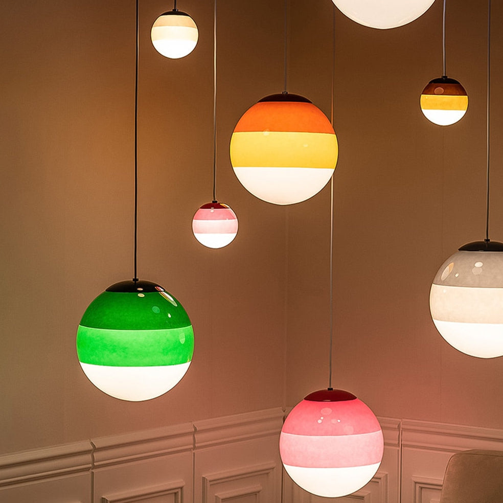 Modern Gradient Glass Pendant Light with LED Illumination | Xylvora