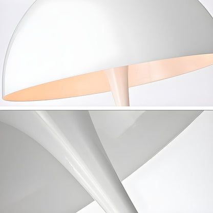 Modern Interior Floor Lamp Metal White Dome Shade | Melvora