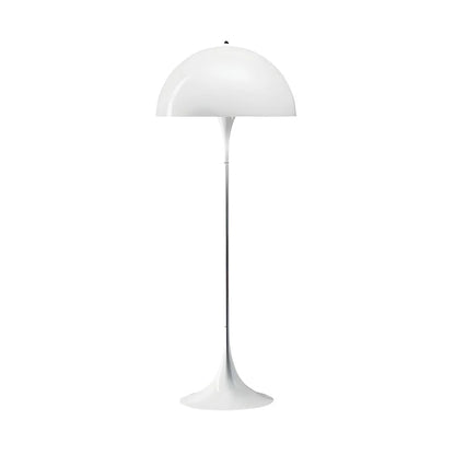 Modern Interior Floor Lamp Metal White Dome Shade | Melvora