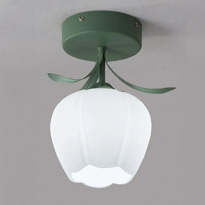 Modern Interior Flower Glass Ceiling Light Fixture | Lumivex