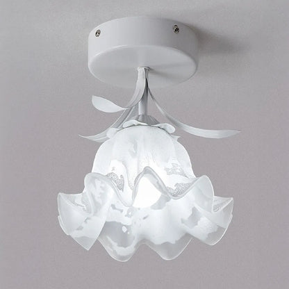 Modern Interior Flower Glass Ceiling Light Fixture | Lumivex