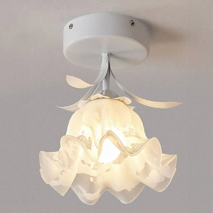 Modern Interior Flower Glass Ceiling Light Fixture | Lumivex