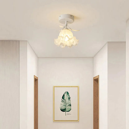 Modern Interior Flower Glass Ceiling Light Fixture | Lumivex