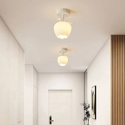 Modern Interior Flower Glass Ceiling Light Fixture | Lumivex