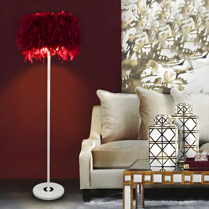 Modern Interior Lighting Floor Lamp With Fabric Shade | Merlina