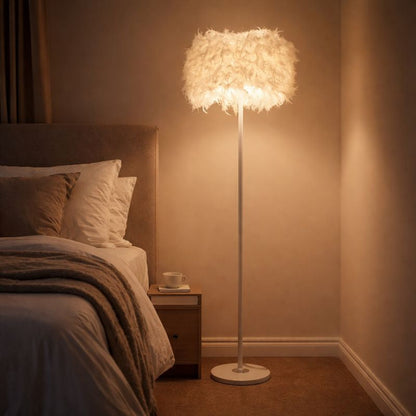 Modern Interior Lighting Floor Lamp With Fabric Shade | Merlina