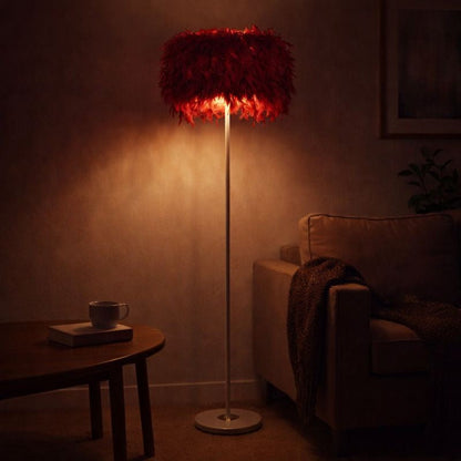 Modern Interior Lighting Floor Lamp With Fabric Shade | Merlina