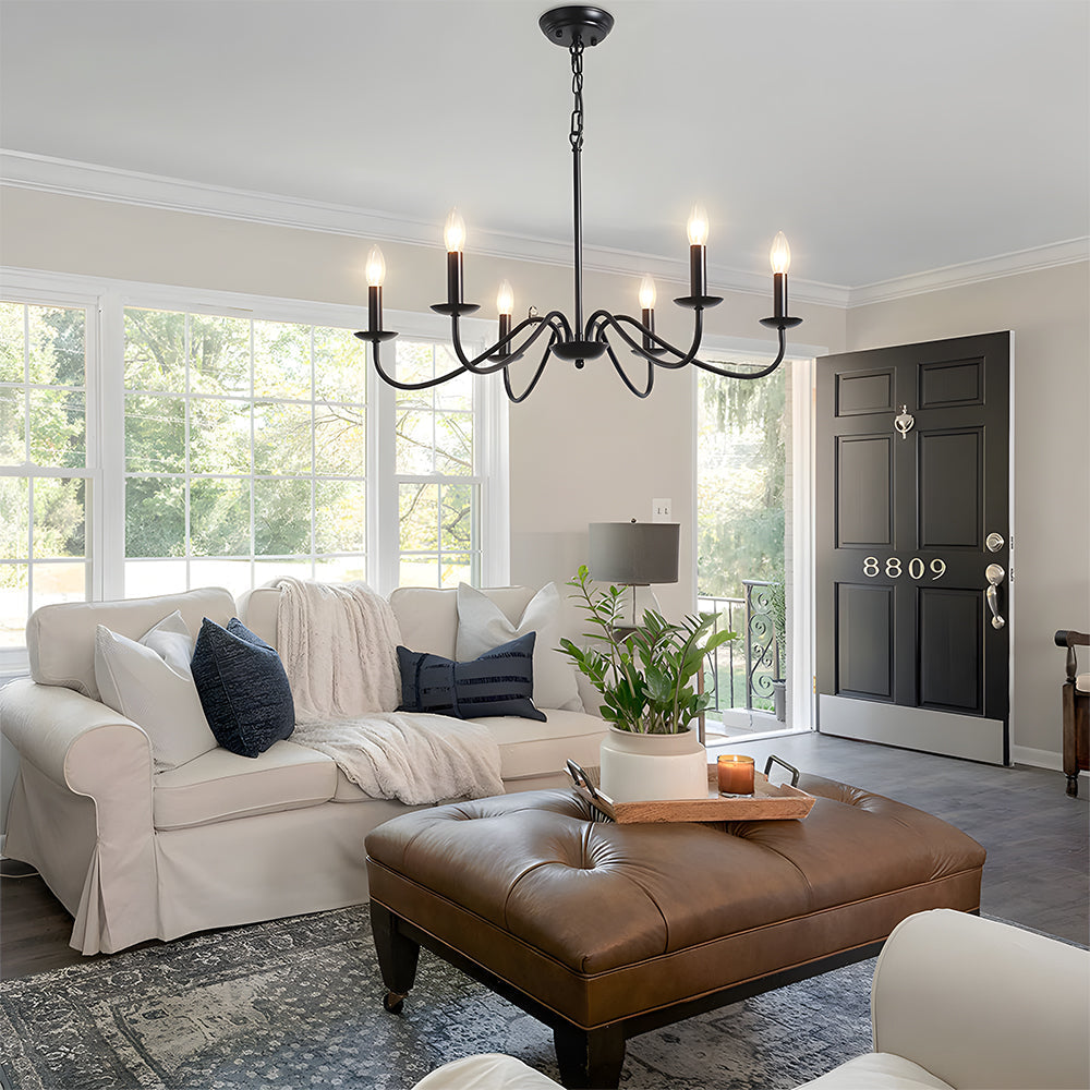Modern Iron Chandelier with Adjustable Height | Irolume