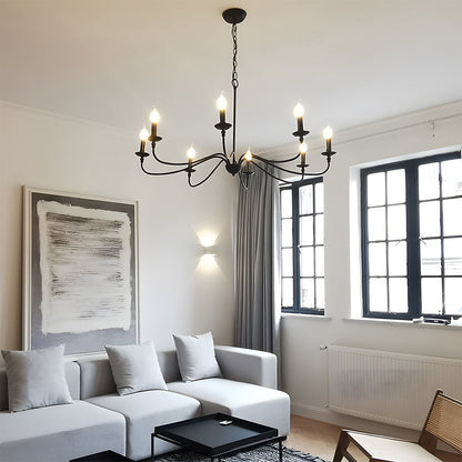 Modern Iron Chandelier with Adjustable Height | Irolume