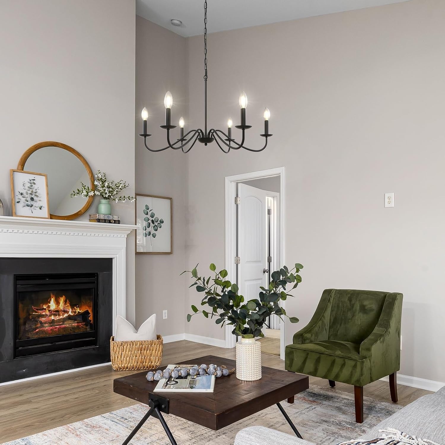 Modern Iron Chandelier with Adjustable Height | Irolume