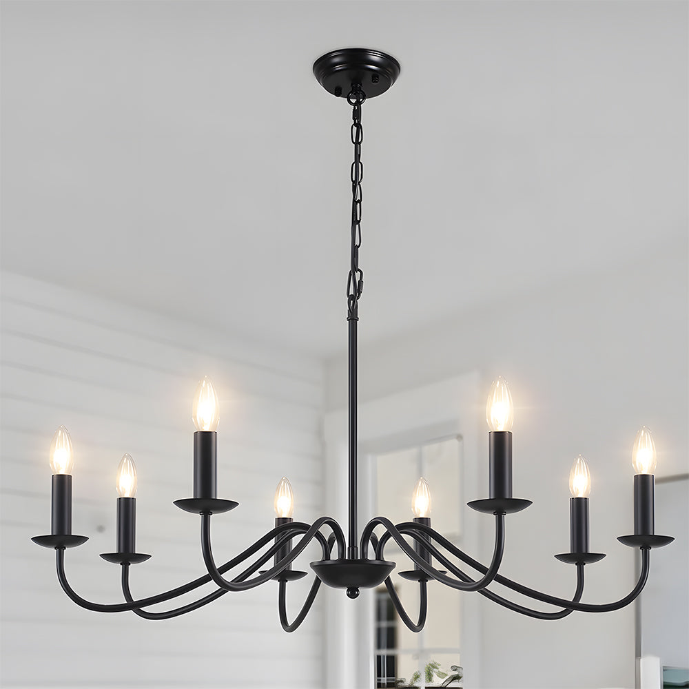 Modern Iron Chandelier with Adjustable Height | Irolume