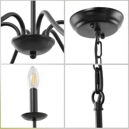 Modern Iron Chandelier with Adjustable Height | Irolume