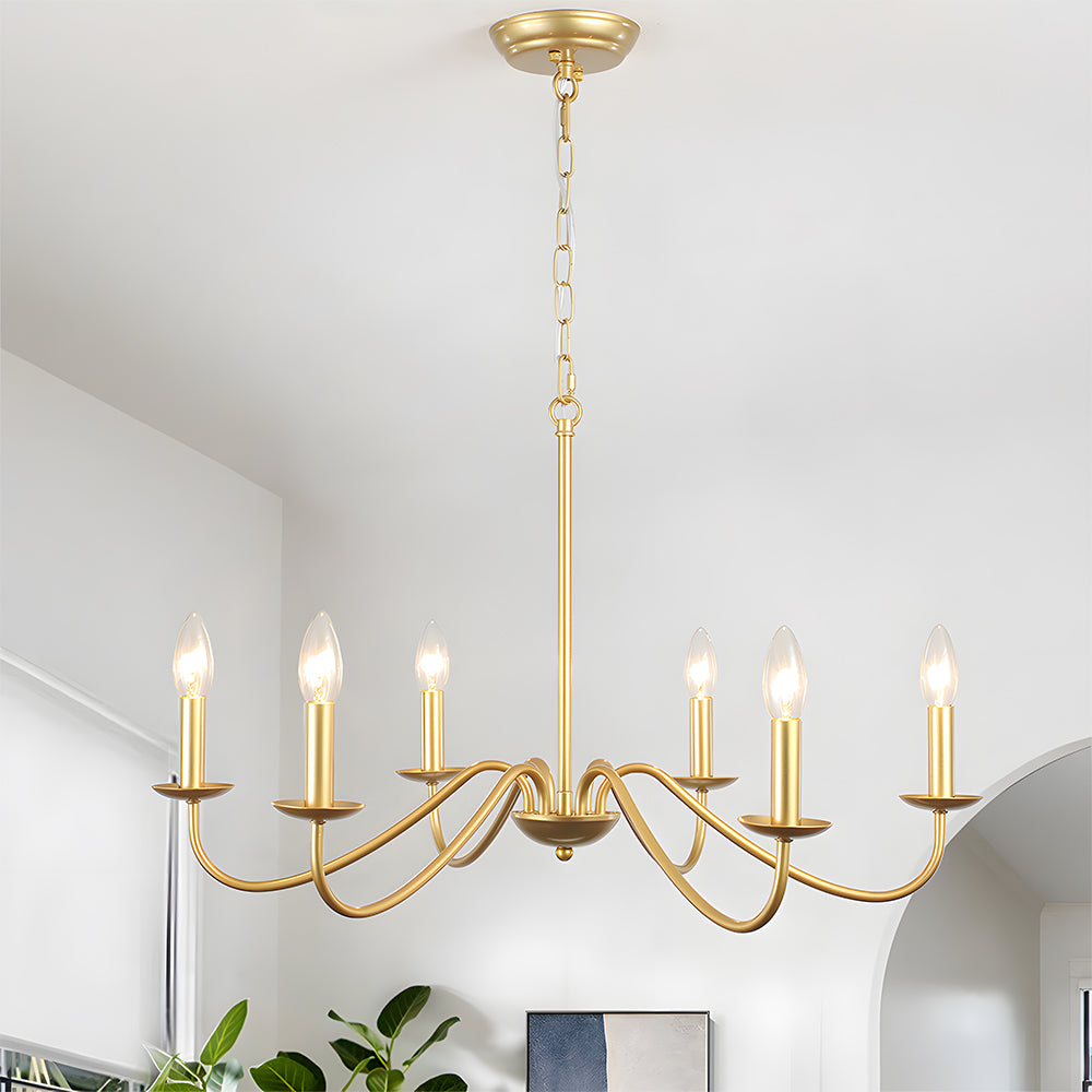 Modern Iron Chandelier with Adjustable Height | Irolume