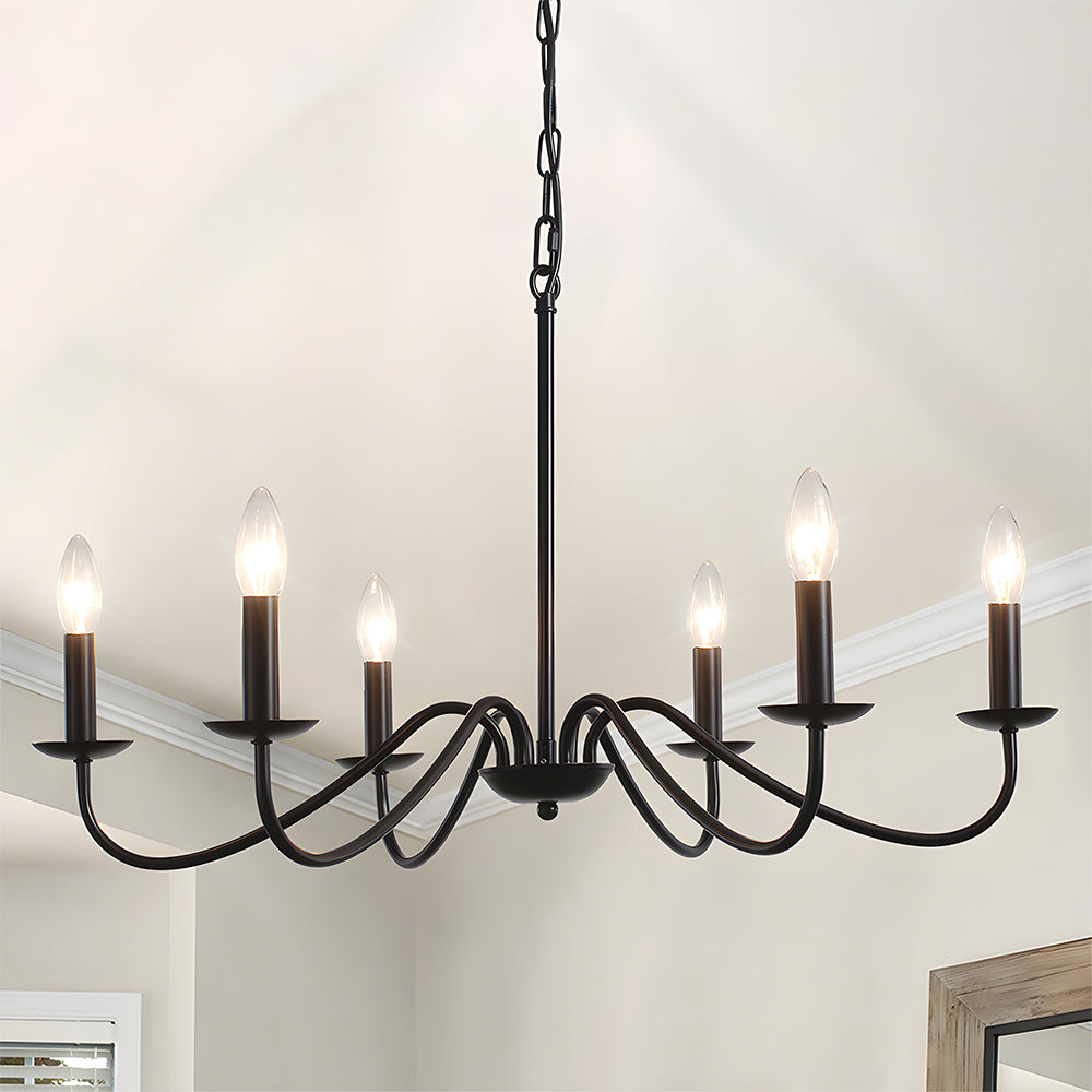 Modern Iron Chandelier with Adjustable Height | Irolume