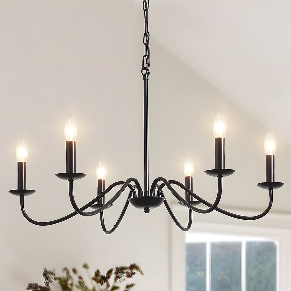Modern Iron Chandelier with Adjustable Height | Irolume