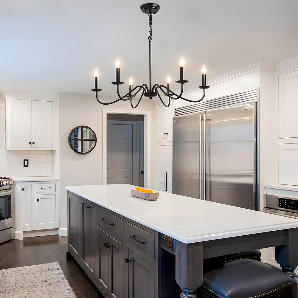 Modern Iron Chandelier with Adjustable Height | Irolume