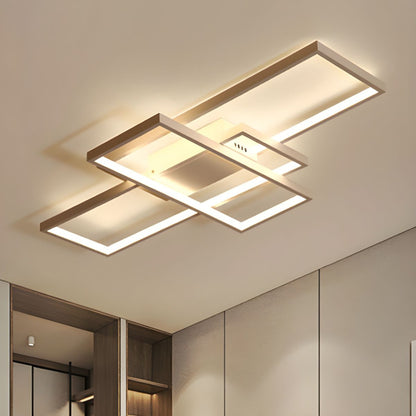 Modern LED Acrylic Ceiling Light Semi Flush Rectangular | Luravo