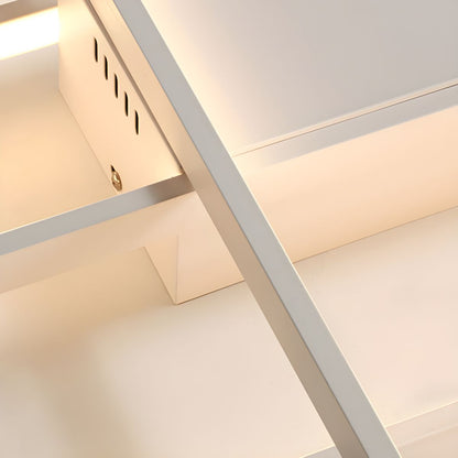 Modern LED Acrylic Ceiling Light Semi Flush Rectangular | Luravo