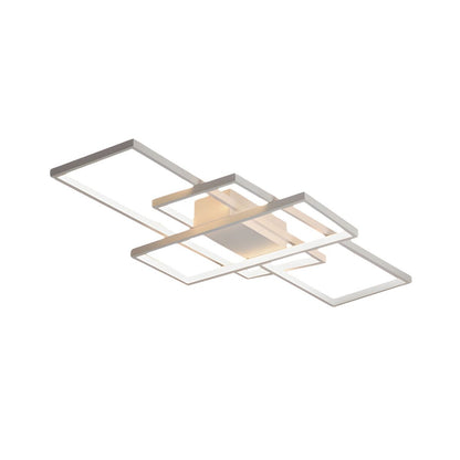 Modern LED Acrylic Ceiling Light Semi Flush Rectangular | Luravo