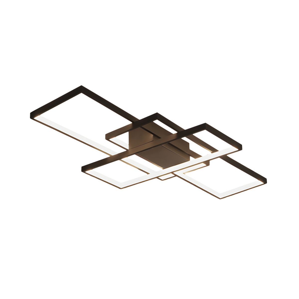 Modern LED Acrylic Ceiling Light Semi Flush Rectangular | Luravo