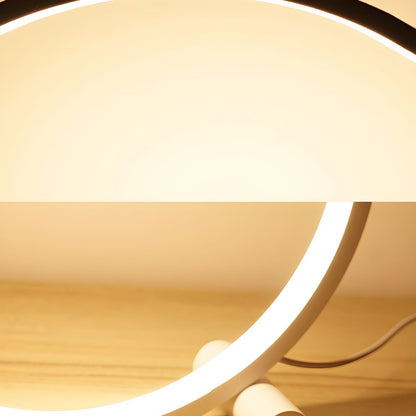 Modern LED Bedside Table Lamp with USB Power | Zorvixa