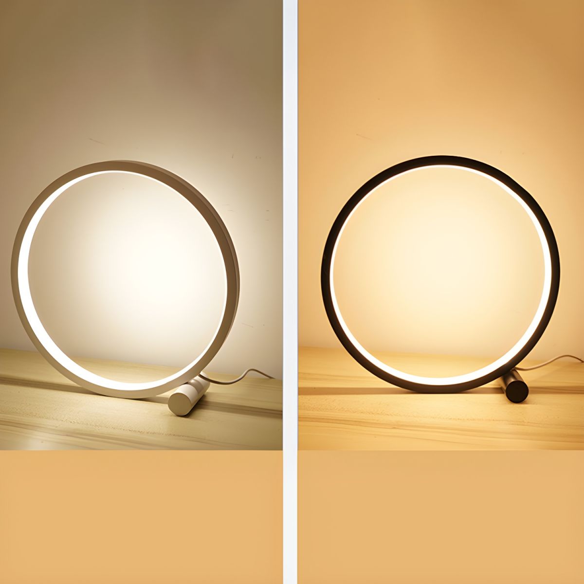 Modern LED Bedside Table Lamp with USB Power | Zorvixa